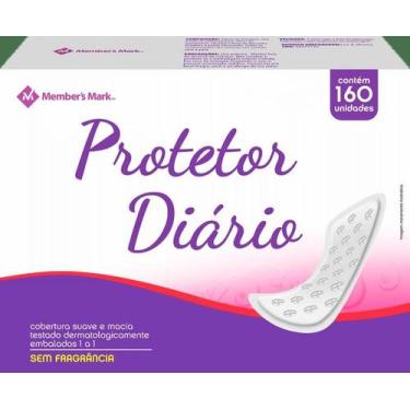 Imagem de Protetor Diário Sem Perfume Member's Mark Com 160 Unidades