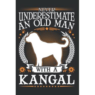 Imagem de Kangal Notizbuch: Kangal Alter Mann Anatolischer Hirtenhund Kangal / 6x9 Zoll / 120 karierte Seiten Seiten