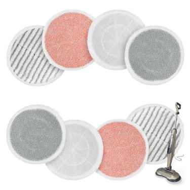 Imagem de AIR U+ Kit De Almofadas De Esfregão A Vapor De Substituição Atualizado Compatível Com Shark S7001 S7201 S7000 Series Steam & Scrub All-In-One Hard Floor Steam Mop, 8 Pack