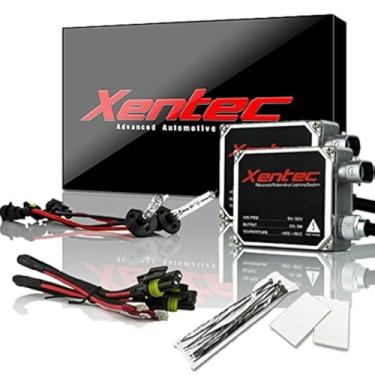 Imagem de Xentec Balastros de tamanho padrão de 55 W x 2 pacotes com 2 lâmpadas de xenônio H1 6000K (ultra branca) offroad