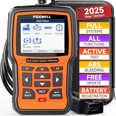 Imagem de FOXWELL NT510 Elite serve para ferramenta de digitalização Chrysler Jeep Dodge, todos os sistemas OBD2 Scanner ferramenta de diagnóstico bidirecional, leitor de código de carro de manutenção com