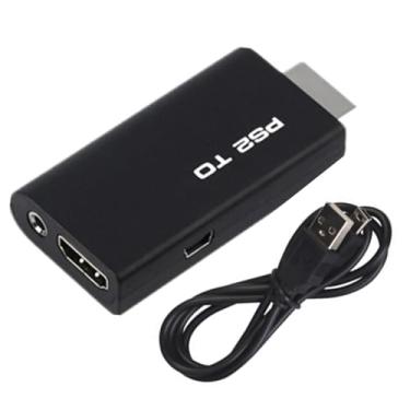 Imagem de Adaptador conversor PlayStation 2 para HDMI, cabo de saída de áudio de 3,5 mm, monitor HDTV HDMI suporta todos os modos de exibição