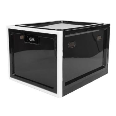 Imagem de Armário de Armazenamento de Alimentos Com Fechadura, Caixa de Bloqueio de Refrigerador de Plástico Durável para Medicamentos, Lanches e Dispositivos Eletrônicos (Moldura Preto e