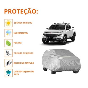 Imagem de Capa Cobrir Carro Fiat Toro Proteção E Qualidade Impermeável