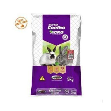 Imagem de Saco 5 kg Ração Coelho Peletizada Supra - Supra Coelho Agro - - Rações