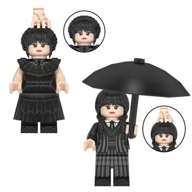 Imagem de Kit Bonecas Wandinha Vandinha Wednesday Addams Blocos Montar