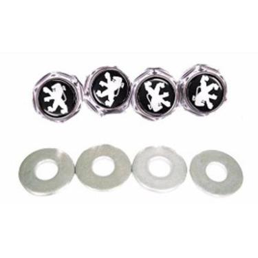 Imagem de Parafusos De Placa Logomarca Emblema Peugeot 206 207