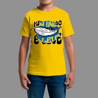 Imagem de Camisetas Infatil Básica Masculina Casual Moda Religiosa Gola Redonda 