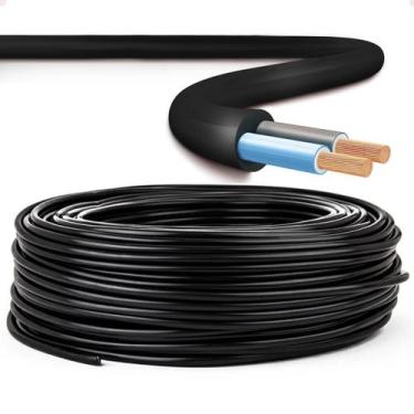 Imagem de Fio Cabo Pp Flexível 2 Vias 2,50mm Extensão Rolo 50 Metros - Usaled, P