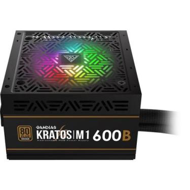 Imagem de Fonte Gamdias Kratos M1 600 Watts 80 Plus