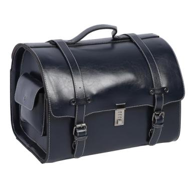 Imagem de Bolsa de Cauda de Motocicleta 29.5L Lançamento Rápida de Grande Capacidade Com Trava Combinada para Motocicletas, Scooters e Bicicletas Elétricas (Azul escuro)