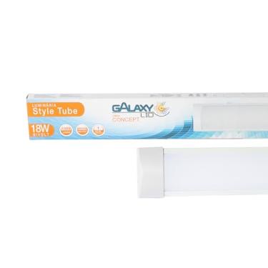 Imagem de LUMINARIA TUBULAR LED 18W 60CM 4000K BRANCO NEUTRO SOBREPOR BIV GALAXY