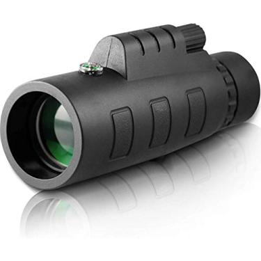 Imagem de Telescópio monocular Starscope 10x50 impermeável BAK4 Prism com bússola integrada para todas as atividades ao ar livre