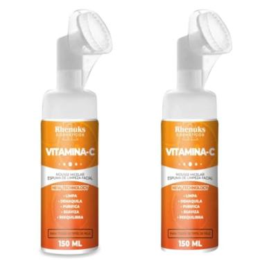 Imagem de Kit 2 Espumas de Limpeza Facial Micelar com Vitamina C, 150ml