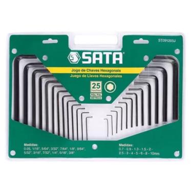 Imagem de Kit Ferramenta Sata com 25 peças jogo de Chaves Allen