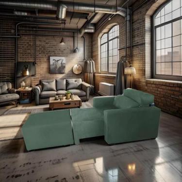 Imagem de Poltrona Sofa Amamentação Retrátil Reclinável Veneza Puff Bella - Silv