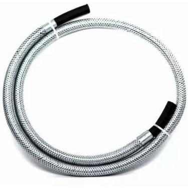 Imagem de Mangueira Flexível Aço Fogão/Cooktop 1,5M + 2 Abraçadeiras