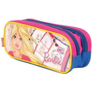 Imagem de Estojo Escolar Duplo Barbie com Zíper - 19M Sestini
