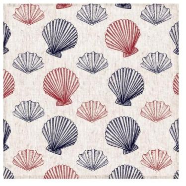 Imagem de Guardanapo Mesa Linho Off Conchas - Decortextil