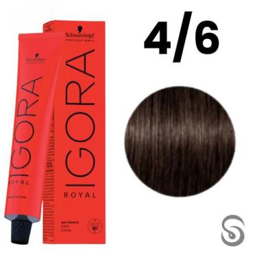 Imagem de Schwarzkopf Igora Royal Coloração 4/6 Castanho Médio Marrom  60ml, UNI