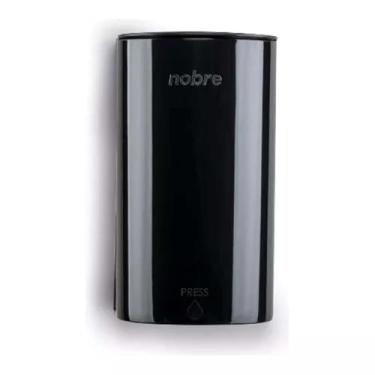 Imagem de Dispenser Saboneteira Porta Sabonete Liquido Alcool Gel Detergente Shampoo Design Moderno Compacto Cor Preto Com Tecla Protect Anti Bacteriana