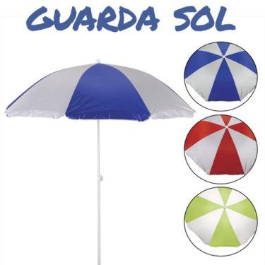 Imagem de Guarda Sol Praia Gigante 1,80m Piscina E Pesca Proteção UV Mor, Prata
