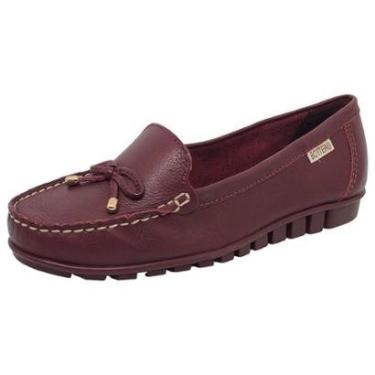 Imagem de Sapato Feminino Mocassim Couro Slip On Conforto Laço Bottero-Feminino