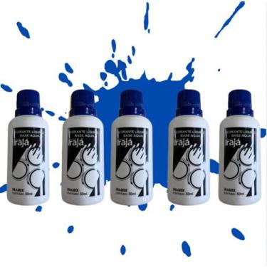 Imagem de Kit com 5 Unidades Pigmento Corante Líquido Azul Irajá 50ml para Tinta
