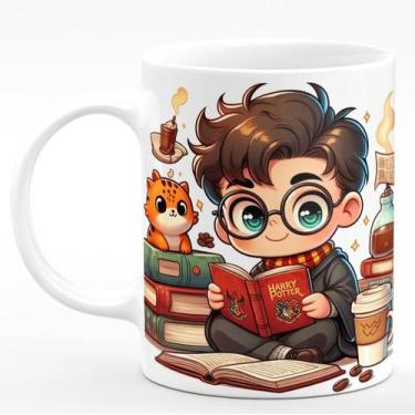 Imagem de Caneca de Porcelana Harry Potter 325ml Dragon Cat - PRMUG