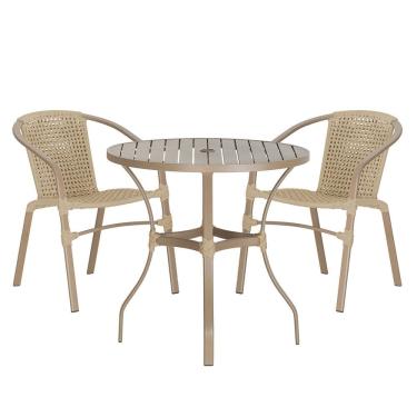 Imagem de 02 Cadeiras Floripa e Mesa Roma Trama 