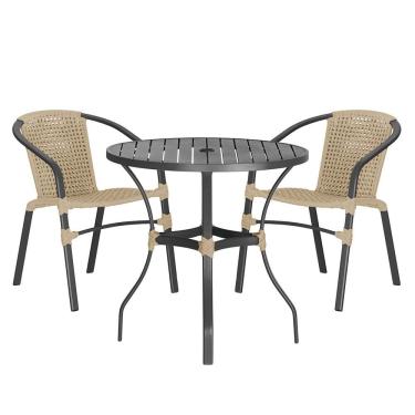 Imagem de 02 Cadeiras Floripa e Mesa Roma Trama 