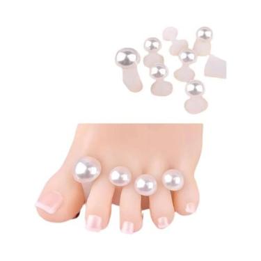 Imagem de Separadores De Dedos De Silicone Macio E Fofo, Conjunto De 8 Peças Par