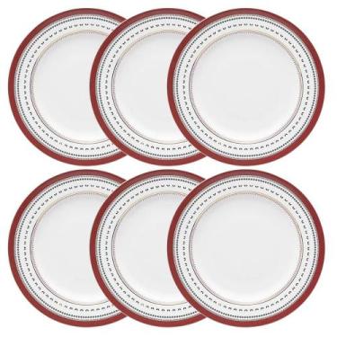 Imagem de Jogo de 6 Pratos Rasos 28cm Oxford Flamingo Lafayette