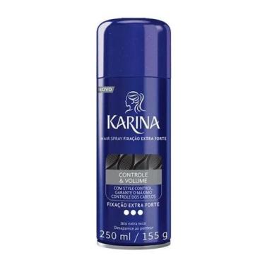 Imagem de Spray Fixador Para Cabelos Karina Controle E Volume Extra Forte 250ml