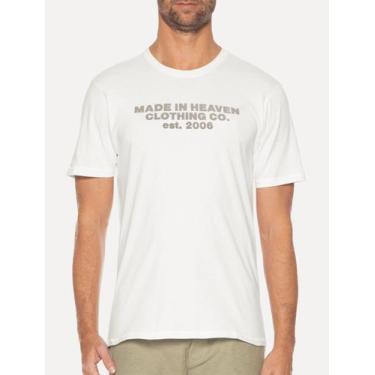 Imagem de Camiseta John John Masculina Regular Made In Heaven Off-White, L/G