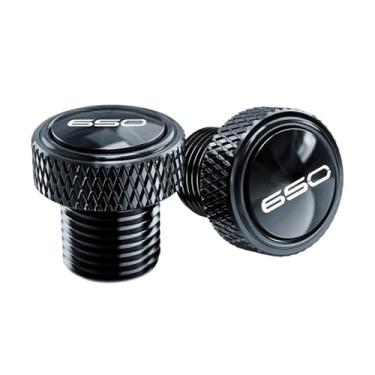 Imagem de jininshengxindianzi Compatible With Z900 Z650 Ninja650 Z900RS Z900SE Motorcycle Accessories Rear Mirror Hole Plugs Screw Bolts Cover Cap(Black 650 W)