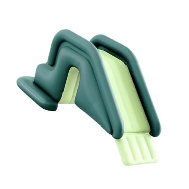 Imagem de Generic Acessório inflável para toboágua infantil em PVC, versátil e prático, com bomba de pé, resistente e ideal para playground no quintal, Verde