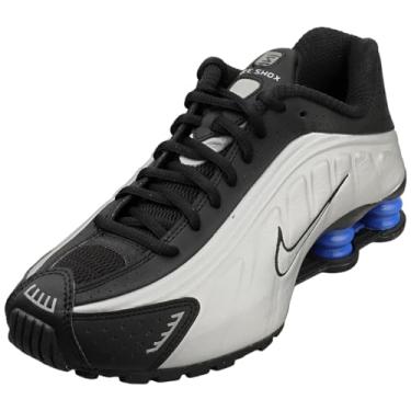 Imagem de Nike Tênis Shox R4 (AR3565-006, preto/azul/prata metálico), Preto/Azul Racer, Prata Metálica, 34