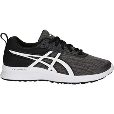 Imagem de ASICS infantil masculino Lazerbeam EA (criança pequena/criança grande), Black/White, 4.5 Big Kid