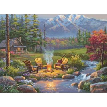 Imagem de Ravensburger 82093 Great Outdoors Puzzle Series: Riverside Livingroom | 300 PC Puzzles for Adults - Every Piece is Unique, Softclick Technology Means Pieces Fit Together, Green