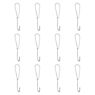 Imagem de Fancyes 12 peças de ganchos para fazer moldes de costura, ganchos para armazenamento de papel, cabide doméstico, estênceis de ferro, papel, fácil de pendurar, 180 Mm X 40 Mm