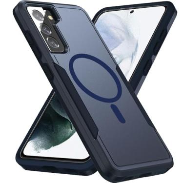 Imagem de Teayoha Capa para Samsung Galaxy S21 FE 5G, [Compatível com Magsafe] [Teste de queda de grau militar] Capa protetora magnética resistente à prova de choque - 16.3 cm (azul)