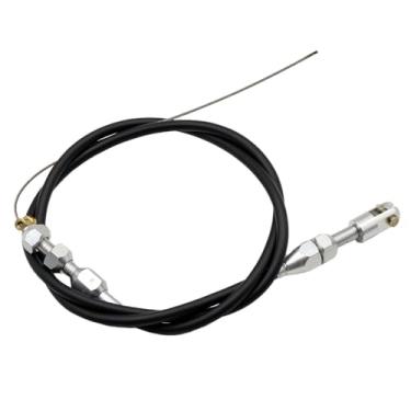 Imagem de Lizixny Cabo do acelerador, aço inoxidável de 91,4 cm, preto, cabo de substituição para motor Holley Hi-Ram e LS1 Chevy 4.8 5.3 5.7 6.0
