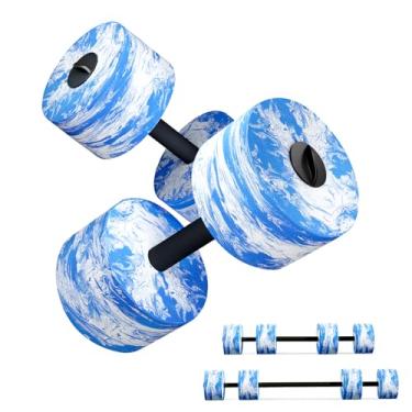Imagem de HAPBEAR Halteres Aquáticos para Piscina – Três em Um, EVA de Alta Densidade, Fitness na Água para Hidroginástica, Perda de Peso e Exercícios Aquáticos – Conjunto com 2 Halteres