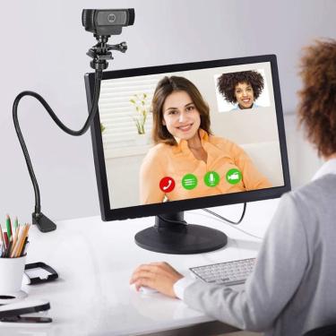 Imagem de Suporte de câmera com aperto de mandíbula de mesa aprimorado Grampo flexível Gooseneck Stand para Webcam Brio 4K C925e C922x C922 C930e C930 C920 C615