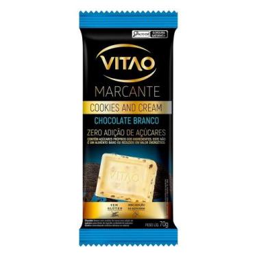 Imagem de Chocolate Cookies & Cream Zero Açúcar Marcante 70G - VITAO