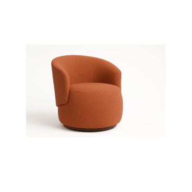 Imagem de Poltrona Decorativa Sala Estar Orgânica Beatriz Boucle Terracota - Montanaris Decor