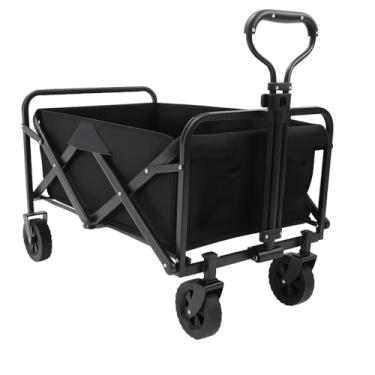 Imagem de Carrinho de Transporte Dobrável Reforçado para ser usando em Camping, Mudanças, Compras, Praia, Resistente