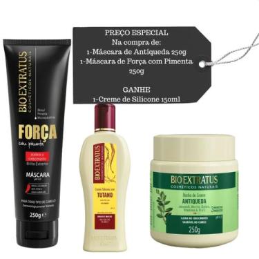 Imagem de Cronograma Bio Extratus Força e Jaborandi + Creme Silicone