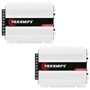 Imagem de Kit Taramps 2 Amplificador Ts 800x4 800w Rms 4 Canais 2 Ohms